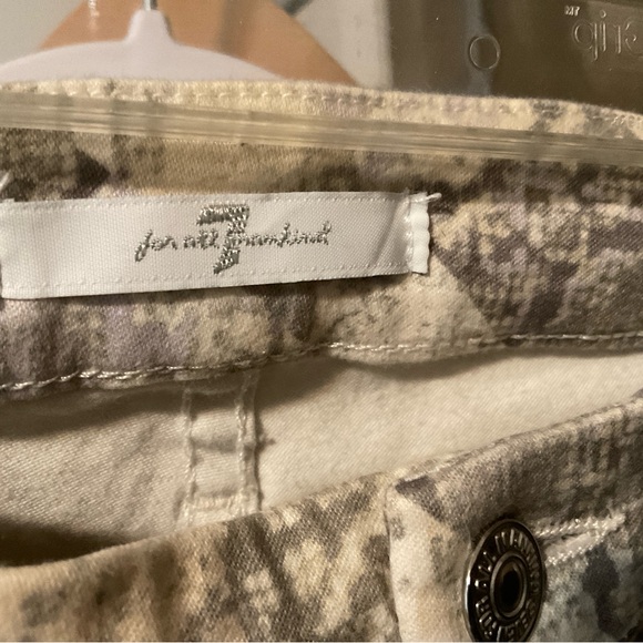 7 FOR ALL MANKIND snake/python print jeans - Picture 13 of 16
